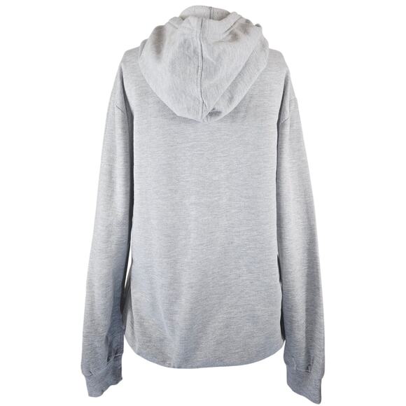 Peanuts Family Heathered Gray Athletic Athleisure Hooded Sweatshirt Women L - Picture 4 of 5